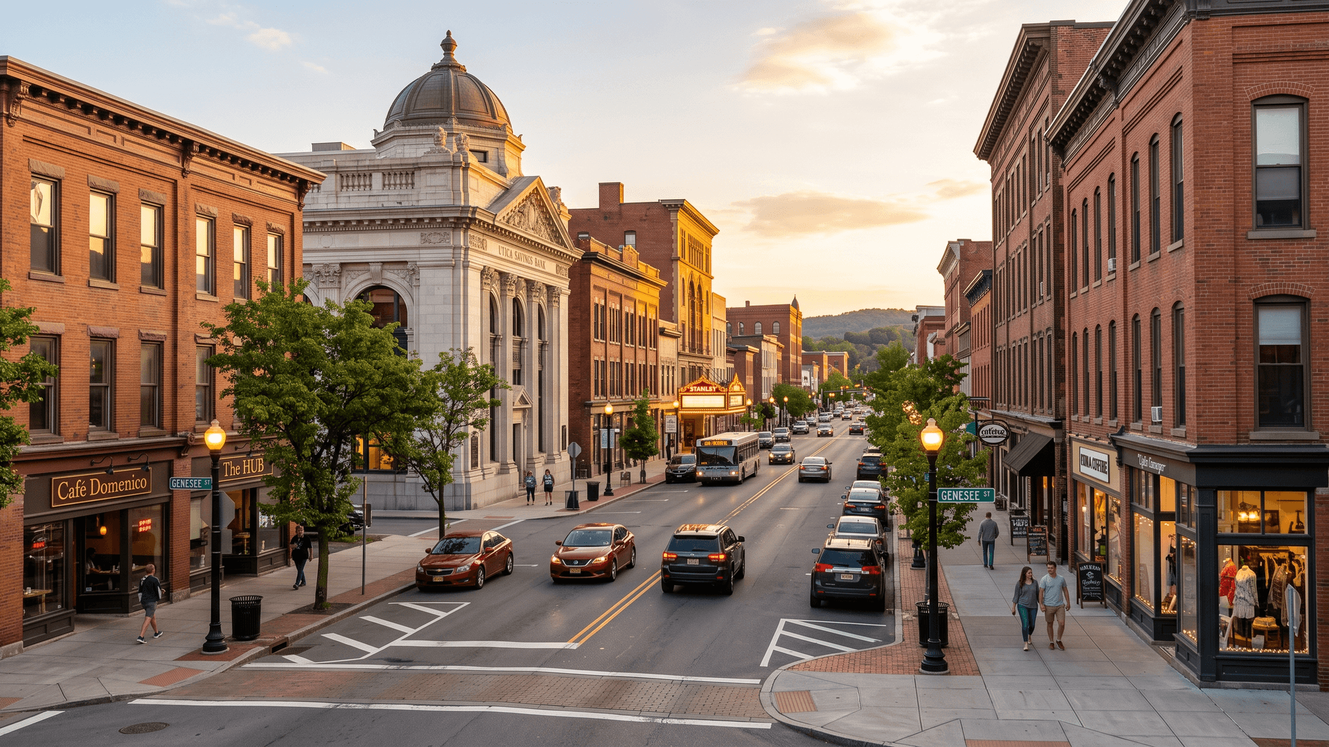 Utica cityscape