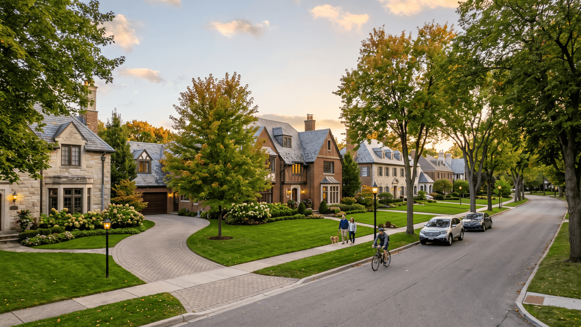 Grosse Pointe cityscape