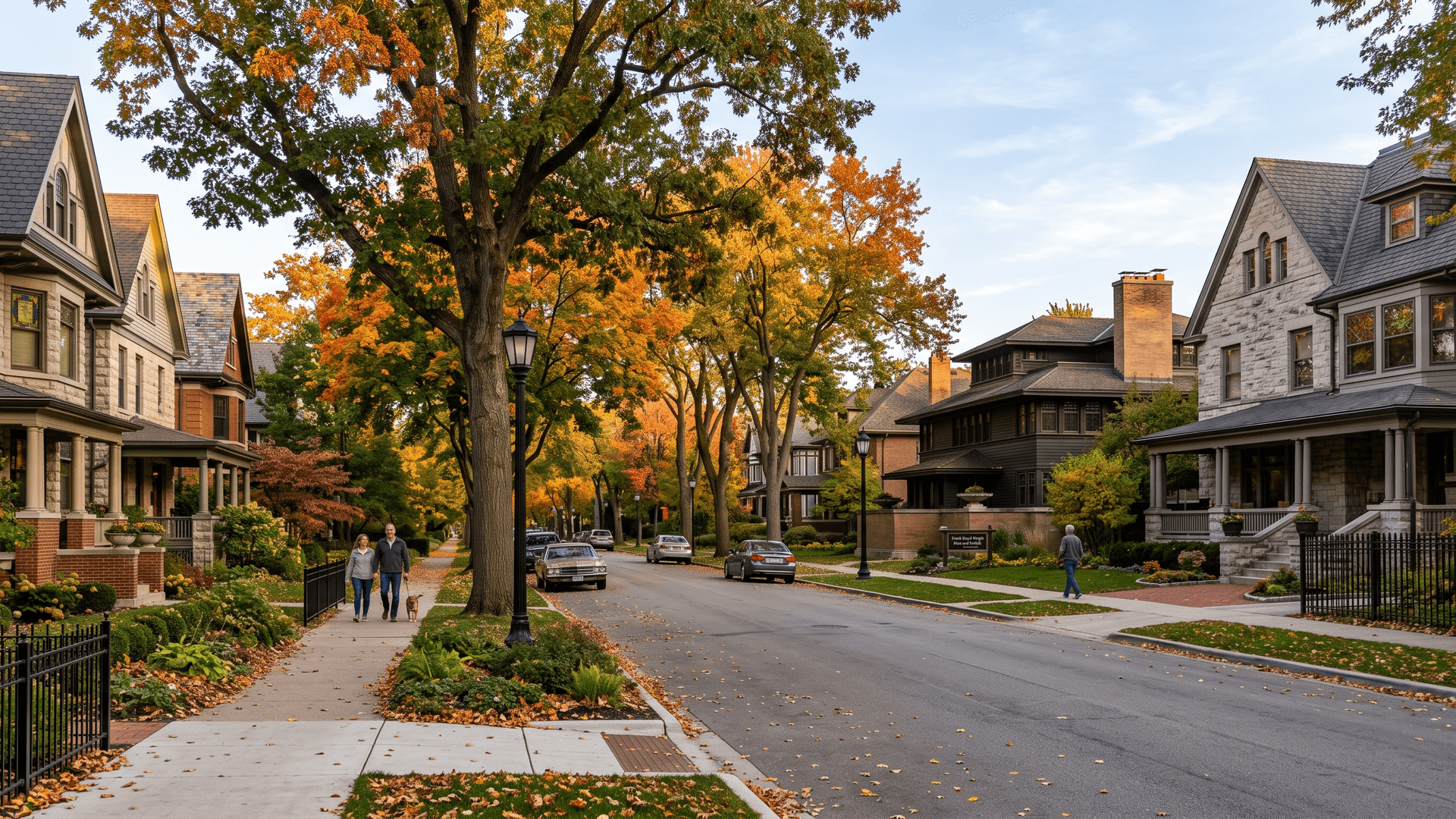 Oak Park cityscape