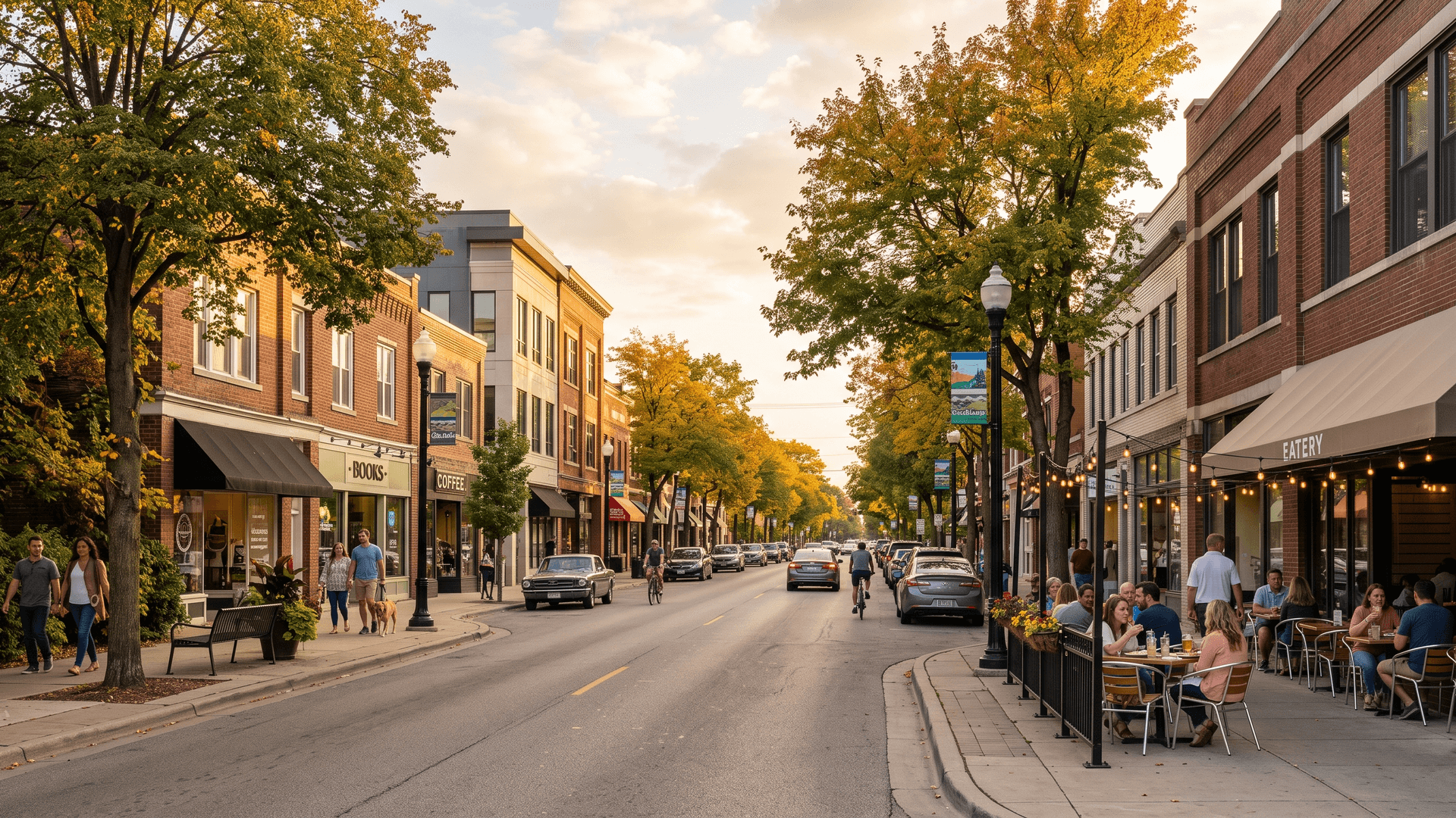 Ferndale cityscape